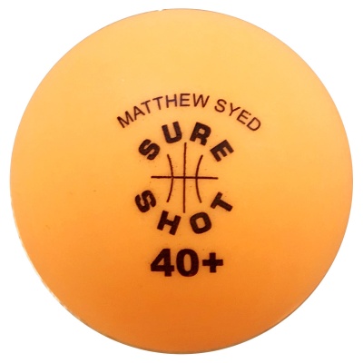 Matthew Syed Coloured Table Tennis Balls (Pack of 6)