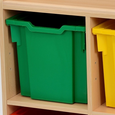 Flexi 6 Deep & 4 Jumbo Coloured Tray Classroom Storage