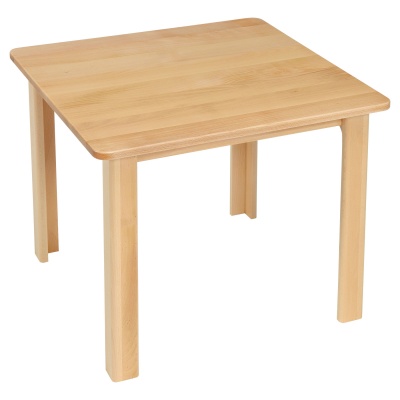 Children's Square Solid Wooden Table