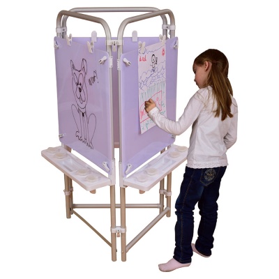 3 Sided Children's Easel + 3 Dry Wipe Boards
