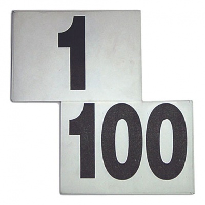 Competitor Numbers 1-100, Set Of 100