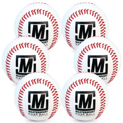 Mastersport Baseball Synthetic, Cork - Bag of 6