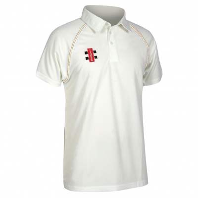Gray-Nicholls Matrix Short Sleeve Cricket Shirt with Ivory Trim