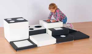 Children's Soft Blocks Discovery Trail - Black & White