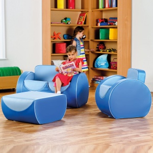 Deco Children's Lounge Furniture - Blue / Blue