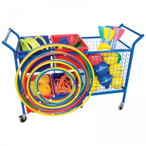 School Sports Large Equipment Storage Trolley + Hoop Rack