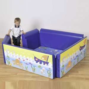 Children's Square Soft-Sided Den - Under the Sea