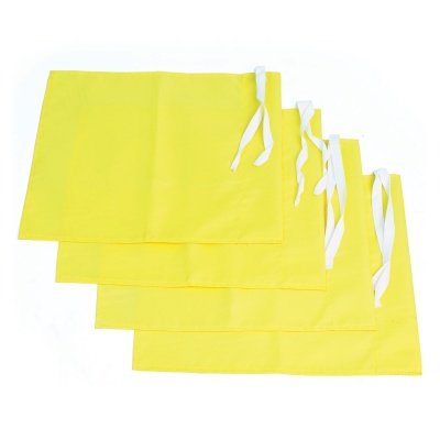 Nylon Corner Flag 300 x 290mm, Yellow - Set of 4