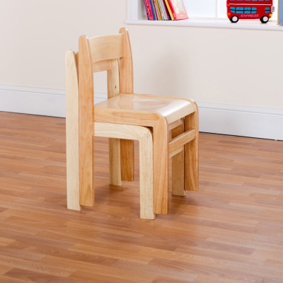Tuf Class Wooden Chair Natural(Pack of 2)