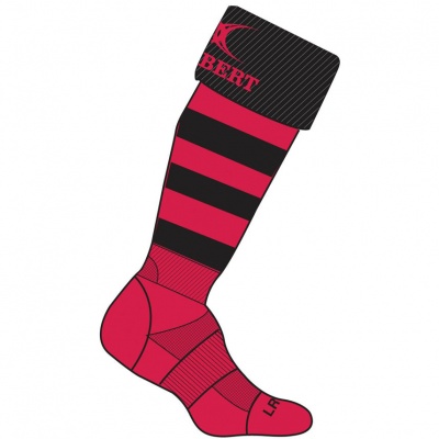 Gilbert Kryten II Rugby Socks - Red/Black