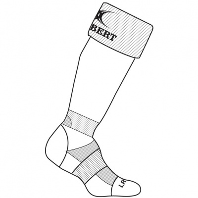Gilbert Kryten II Rugby Socks - White
