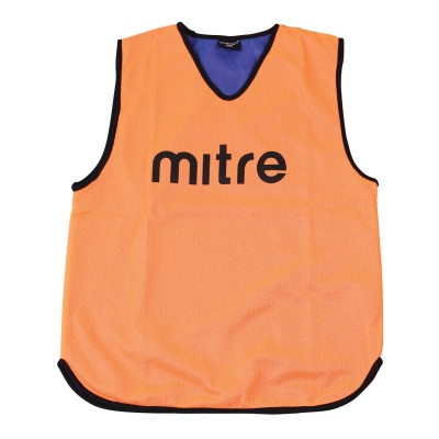 Mitre Pro Reversible Training Bib - Orange/Royal Blue