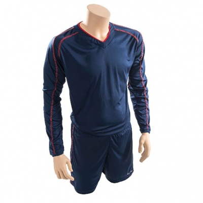 Precision Marseille Shirt & Short Set - Navy Blue/Red
