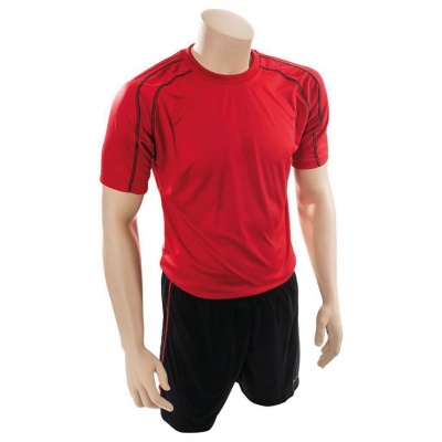 Precision Lyon Training Shirt & Short Set - Red/Black