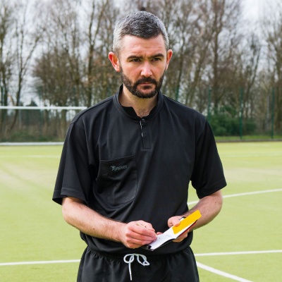Precision Referee Short Sleeve Shirt - Black/White