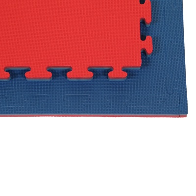 Interlocking Jigsaw Mat Blue/Red Reversible - Standard Finish