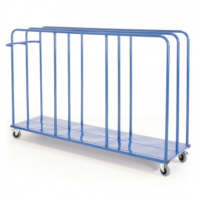 Vertical Mat Trolley Standard, Blue