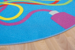Decorative Colour Tubes Carpet