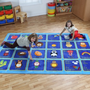 German Alphabet Carpet