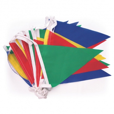 Coloured Nylon Bunting Flag Coloured, 10m Roll