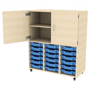 PSU 18 Tray Storage + High Cupboard
