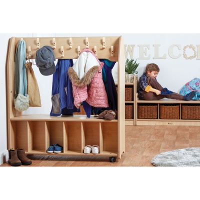 Double-sided Mobile Cloakroom Trolley