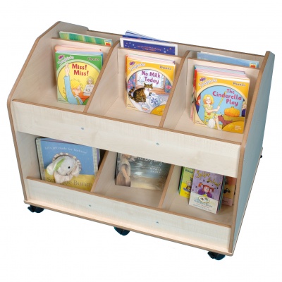 Double-Sided Mobile Classroom Organiser & Book Store
