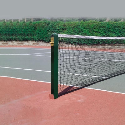 Aluminium 80mm Square Tennis Posts With Sockets - Pair