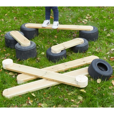 Children's Tyre Walking Planks