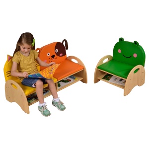 Children's Wooden Seat & Storage Chair
