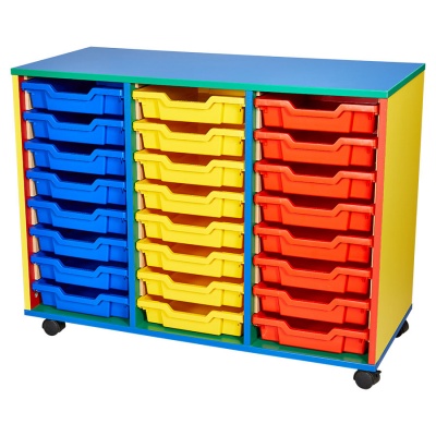 Colore! 24 Tray Mobile Storage Unit