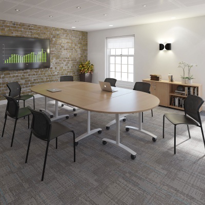 Rectangular Deluxe Fliptop Meeting Table