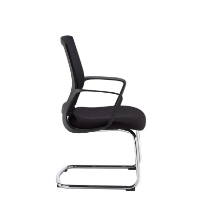 Jonas Black Mesh Back Visitors Chair with Chrome Cantilever Frame