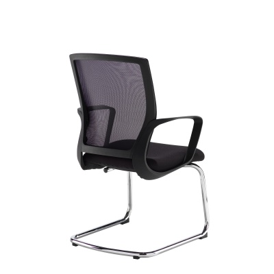 Jonas Black Mesh Back Visitors Chair with Chrome Cantilever Frame
