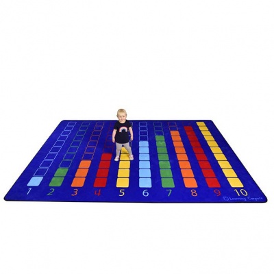 Large Counting Colour Grid Learning Rug