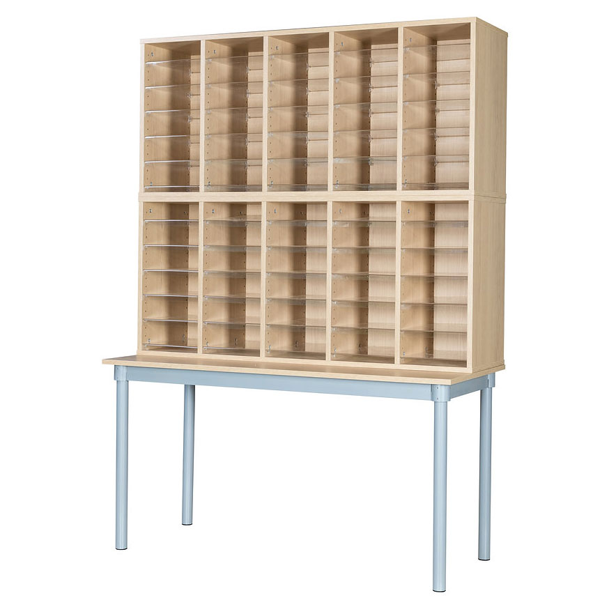 60 Compartment Pigeonhole Store + Table