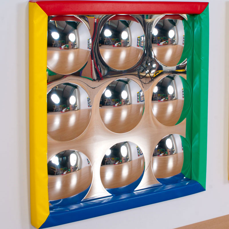 Children's 9 Bubbles Soft Frame Fun Mirror