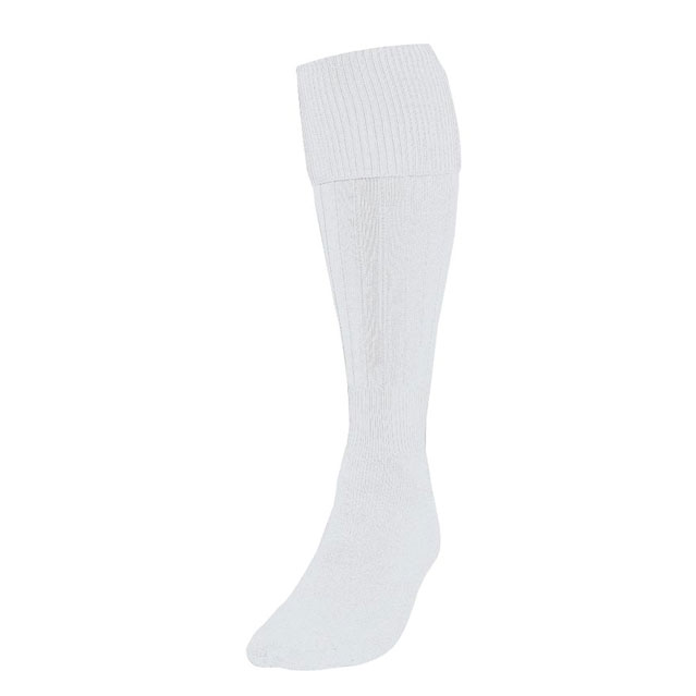 Precision Plain Football Socks - White
