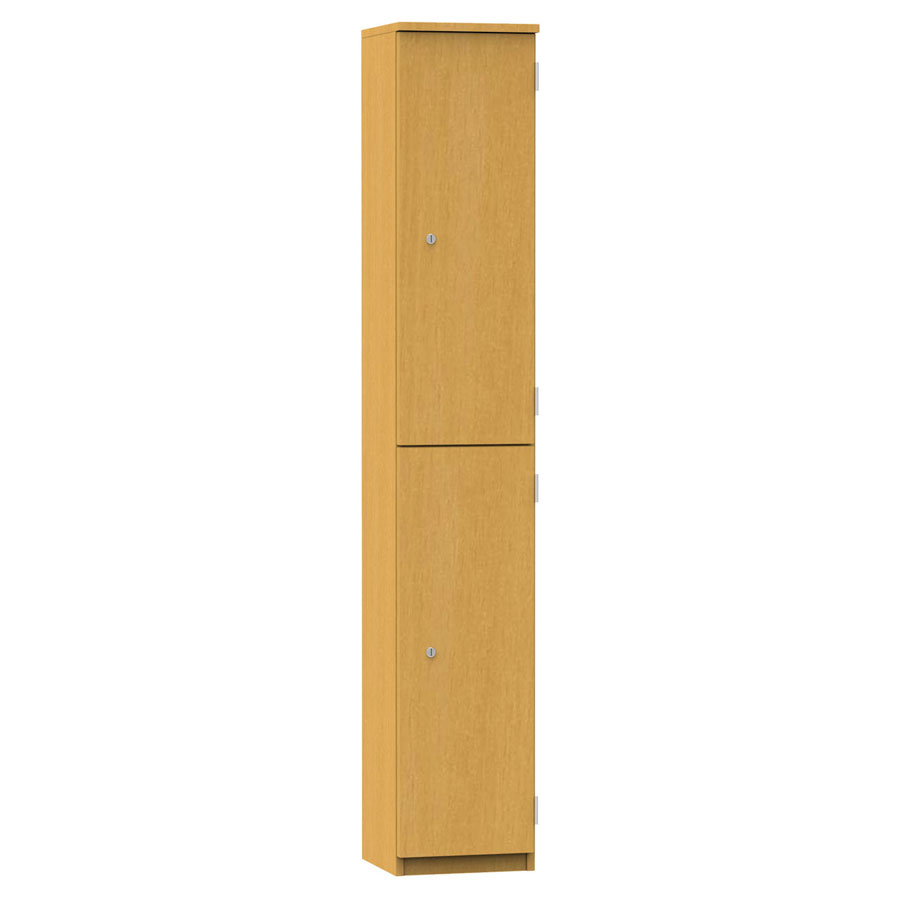 Wooden Locker - 2 Compartment