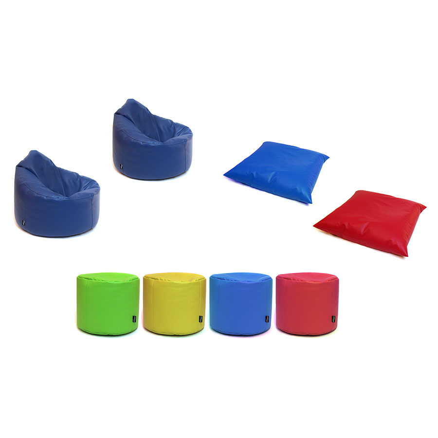 Pre-School & Primary ''Chill-Out'' Classroom Bean Bag Set