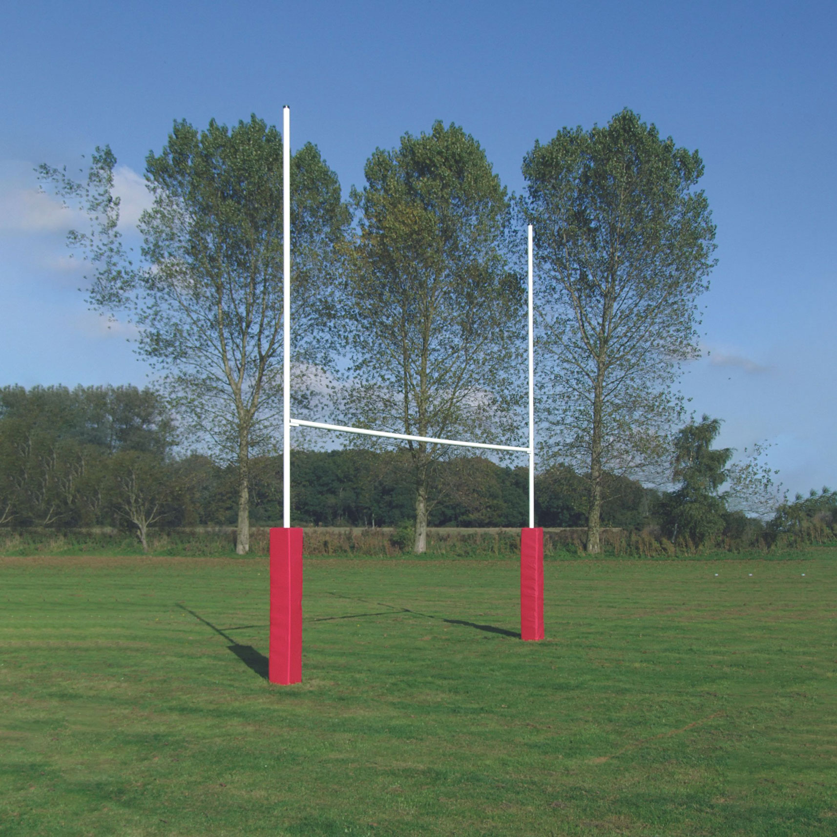 Harrod Steel Rugby Posts Socketed, 6m Posts, 1 Piece