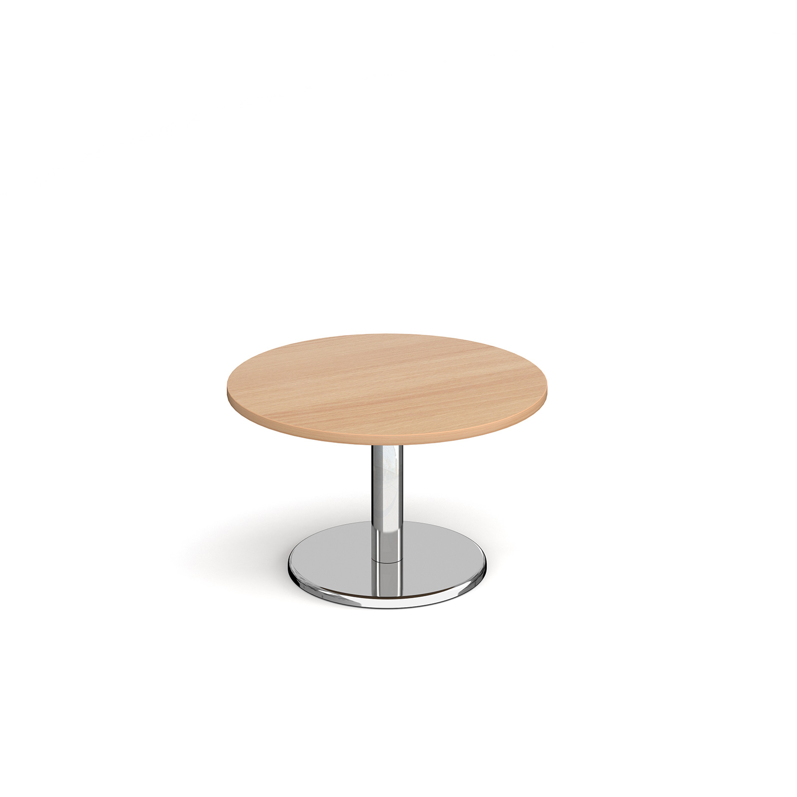 Pisa Circular Coffee Table with Round Chrome Base