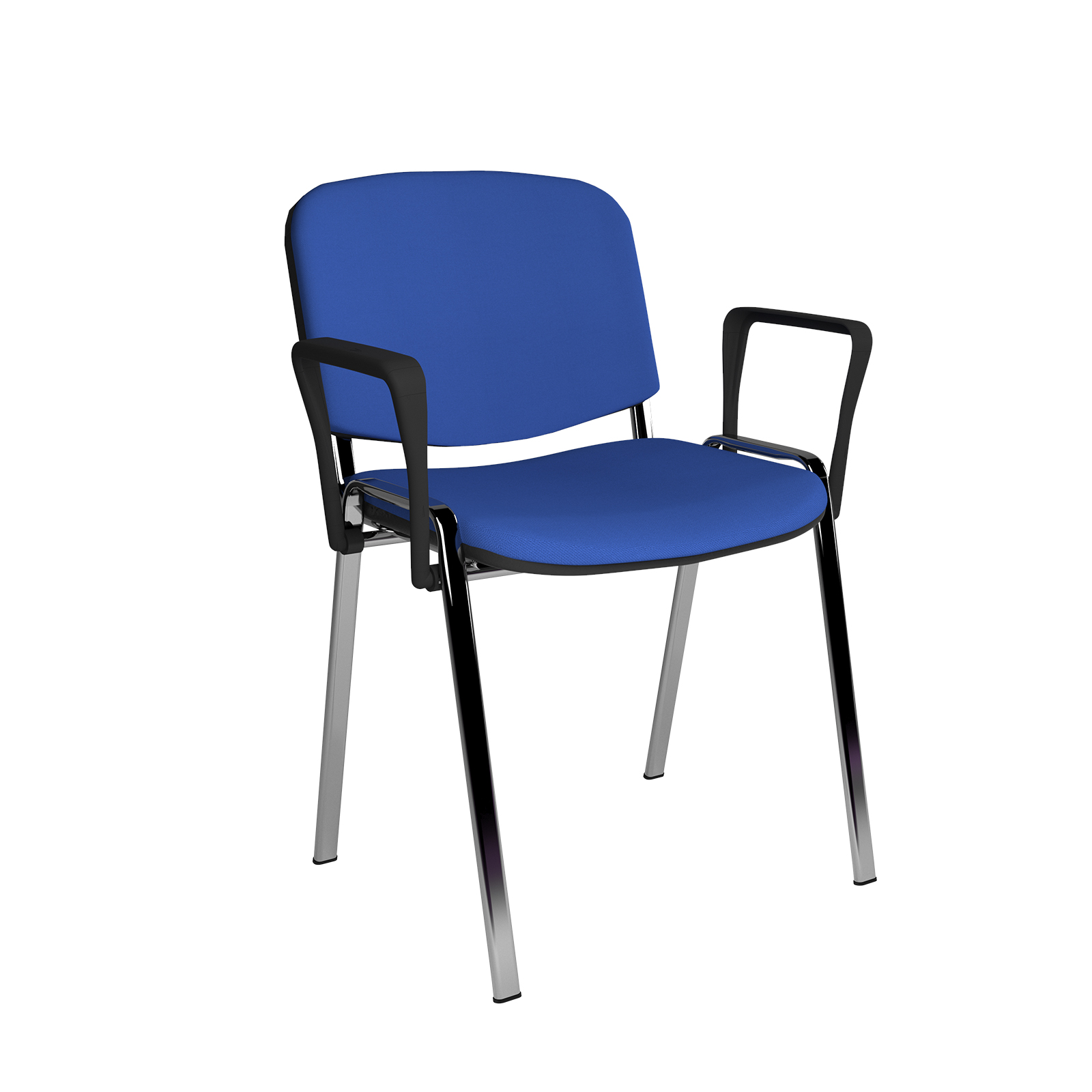ISO Meeting Room Stackable Armchair with Chrome Frame