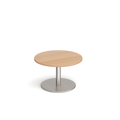 Monza Circular Coffee Table with Flat Round Base
