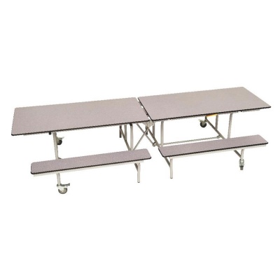 Mobile Rectangular Folding Table - Bench