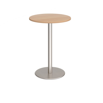 Monza Circular Poseur Table with Flat Round Base