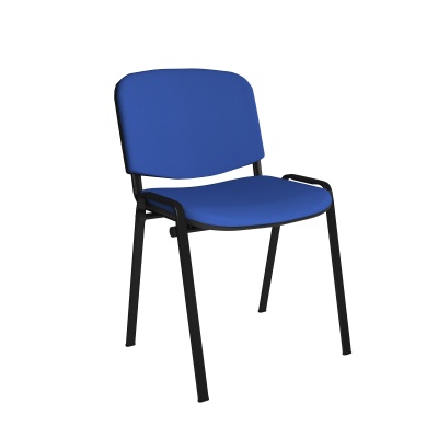 ISO Meeting Room Stackable Chair with Black Frame