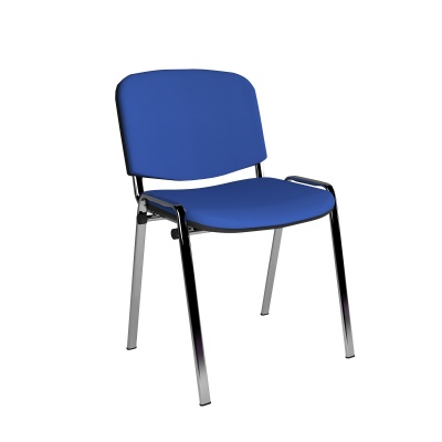 ISO Meeting Room Stackable Chair with Chrome Frame