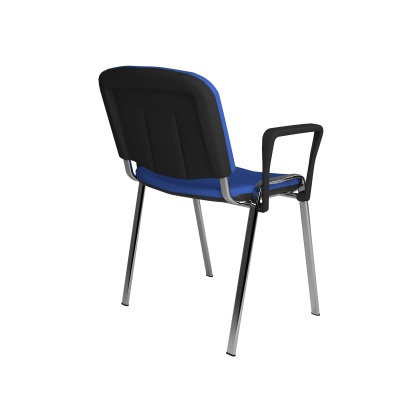 ISO Meeting Room Stackable Armchair with Chrome Frame