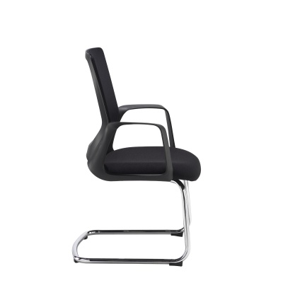 Toto Black Mesh Back Visitors Chair with Chrome Cantilever Frame